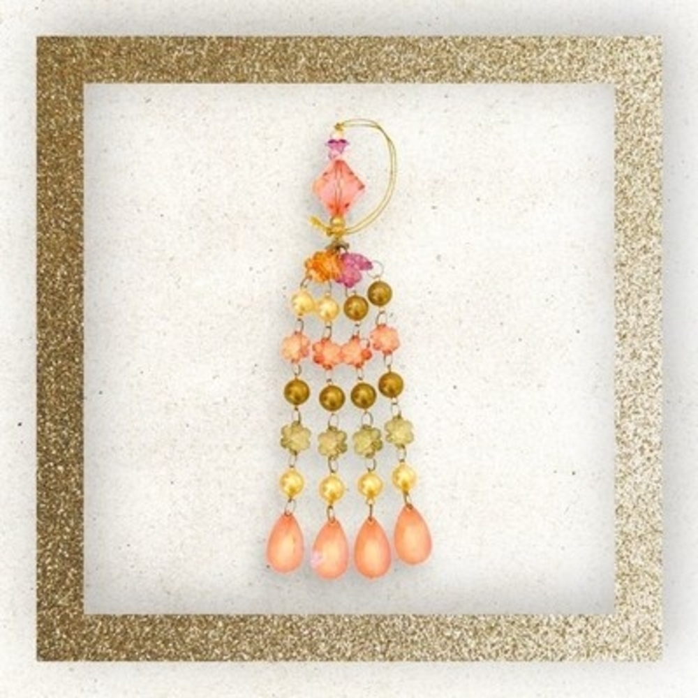 Christmas Ornament Beads Tassel Ornament Earring Teardrop Ornament Xmas Ornament
